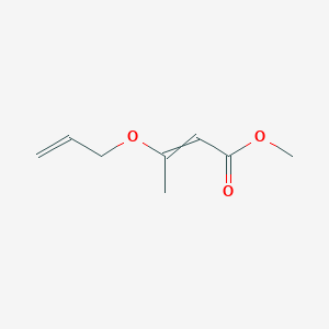 molecular formula C8H12O3 B14559734 Methyl 3-[(prop-2-en-1-yl)oxy]but-2-enoate CAS No. 62102-53-8