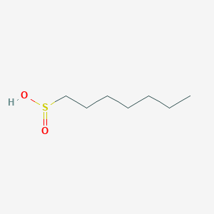molecular formula C7H16O2S B14559742 Heptane-1-sulfinic acid CAS No. 61668-17-5