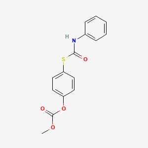 molecular formula C15H13NO4S B14559749 Methyl 4-[(phenylcarbamoyl)sulfanyl]phenyl carbonate CAS No. 62262-55-9