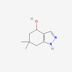 6,6-Dimethyl-4,5,6,7-tetrahydro-2H-indazol-4-ol