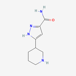 3-(piperidin-3-yl)-1H-pyrazole-5-carboxamide