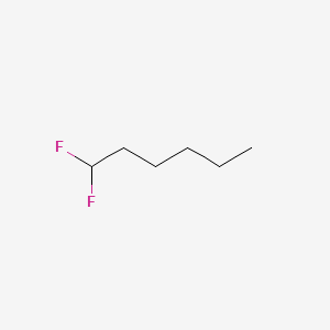 molecular formula C6H12F2 B14559773 1,1-Difluorohexane CAS No. 62127-41-7