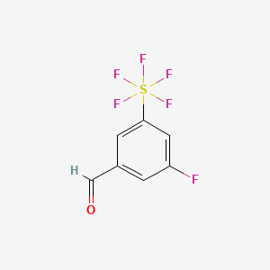 3-Fluoro-5-(pentafluorosulfur)benzaldehyde