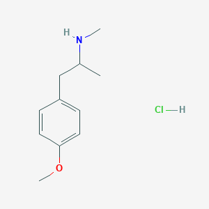 molecular formula C11H18ClNO B145598 p-Methoxy-N,alpha-dimethylphenethylamine hydrochloride CAS No. 3398-68-3