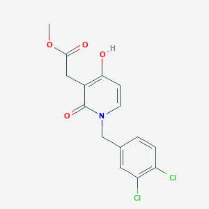 Methyl 2-[1-(3,4-dichlorobenzyl)-4-hydroxy-2-oxo-1,2-dihydro-3-pyridinyl]acetate