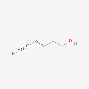molecular formula C6H8O B14559921 Hex-3-en-5-yn-1-ol CAS No. 61753-36-4