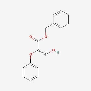 molecular formula C16H14O4 B14559974 Benzyl 3-hydroxy-2-phenoxyprop-2-enoate CAS No. 62004-88-0