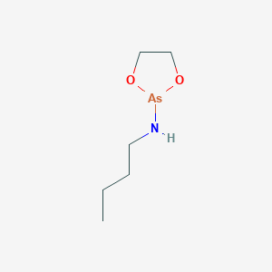 molecular formula C6H14AsNO2 B14559985 N-Butyl-1,3,2-dioxarsolan-2-amine CAS No. 62163-79-5