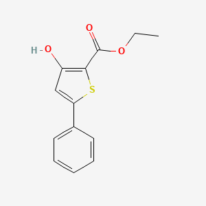 molecular formula C13H12O3S B1455999 Ethyl 3-hydroxy-5-phenylthiophene-2-carboxylate CAS No. 2158-86-3