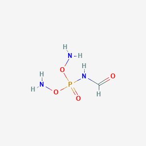 molecular formula CH6N3O4P B14559991 N-[Bis(aminooxy)phosphoryl]formamide CAS No. 62141-87-1