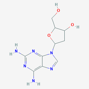 molecular formula C10H14N6O3 B014560 5-(2,6-Diaminopurin-9-yl)-2-(hydroxymethyl)oxolan-3-ol CAS No. 4546-70-7