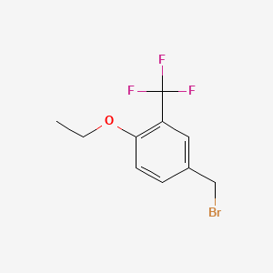 molecular formula C10H10BrF3O B1456003 4-Ethoxy-3-(trifluoromethyl)benzyl bromide CAS No. 1206593-30-7
