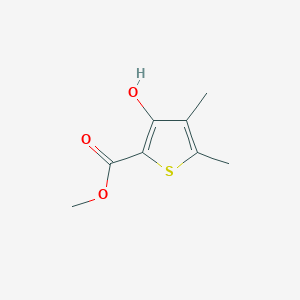 molecular formula C8H10O3S B1456004 Methyl 3-hydroxy-4,5-dimethylthiophene-2-carboxylate CAS No. 32822-84-7