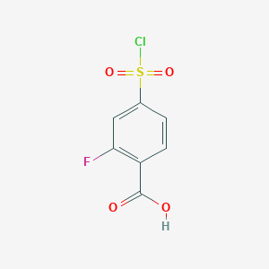 4-(Chlorosulfonyl)-2-fluorobenzoic acid