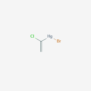 molecular formula C2H2BrClHg B14560062 Bromo(1-chloroethenyl)mercury CAS No. 61907-00-4