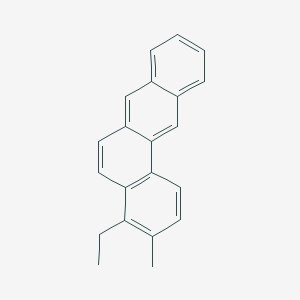 molecular formula C21H18 B14560084 4-Ethyl-3-methyltetraphene CAS No. 61982-79-4