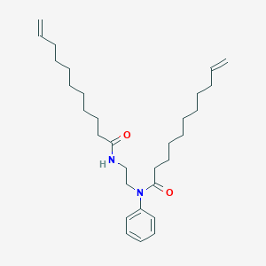 molecular formula C30H48N2O2 B14560104 N-Phenyl-N-{2-[(undec-10-enoyl)amino]ethyl}undec-10-enamide CAS No. 61797-05-5
