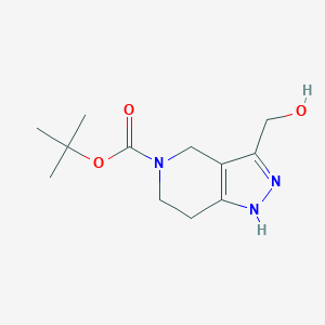 molecular formula C12H19N3O3 B1456011 tert-Butyl 3-(hydroxymethyl)-6,7-dihydro-1H-pyrazolo[4,3-c]pyridine-5(4H)-carboxylate CAS No. 1250998-91-4
