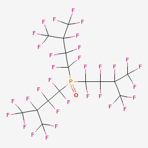 molecular formula C15F33OP B14560135 Tris[1,1,2,2,3,4,4,4-octafluoro-3-(trifluoromethyl)butyl](oxo)-lambda~5~-phosphane CAS No. 61908-82-5