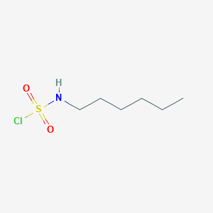 molecular formula C6H14ClNO2S B14560154 Hexylsulfamyl chloride CAS No. 61758-27-8