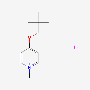 molecular formula C11H18INO B14560171 Pyridinium, 4-(2,2-dimethylpropoxy)-1-methyl-, iodide CAS No. 61859-88-9
