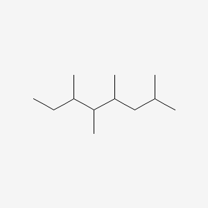 molecular formula C12H26 B14560187 2,4,5,6-Tetramethyloctane CAS No. 62199-37-5