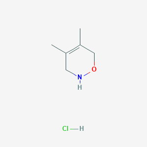 4,5-Dimethyl-3,6-dihydro-2H-1,2-oxazine hydrochloride