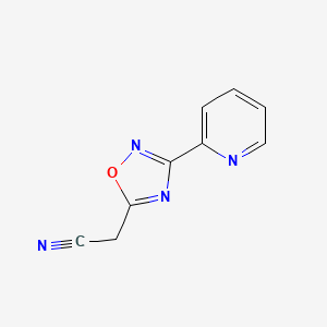 (3-Pyridin-2-yl-1,2,4-oxadiazol-5-yl)acetonitrile