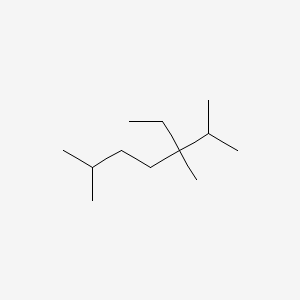 molecular formula C12H26 B14560306 3-Ethyl-2,3,6-trimethylheptane CAS No. 62198-60-1