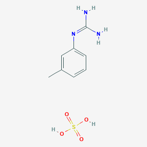 molecular formula C8H13N3O4S B14560357 Guanidine, (3-methylphenyl)-, sulfate CAS No. 61747-02-2