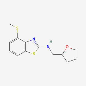 4-(methylthio)-N-(tetrahydrofuran-2-ylmethyl)-1,3-benzothiazol-2-amine