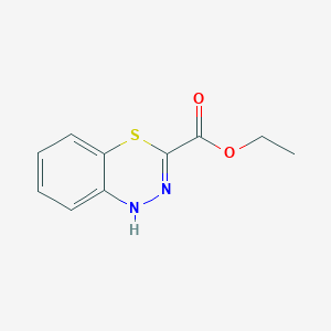 molecular formula C10H10N2O2S B14560384 Ethyl 1H-4,1,2-benzothiadiazine-3-carboxylate CAS No. 62225-55-2