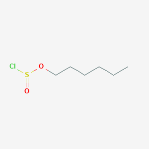 molecular formula C6H13ClO2S B14560386 Hexyl sulfurochloridoite CAS No. 62101-25-1