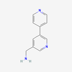 molecular formula C11H11N3 B1456039 [3,4'-Bipyridin]-5-ylmethanamine CAS No. 1346686-57-4