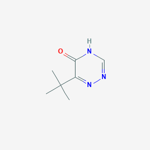molecular formula C7H11N3O B14560433 6-tert-Butyl-1,2,4-triazin-5(2H)-one CAS No. 62191-32-6