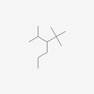 molecular formula C11H24 B14560475 2,2-Dimethyl-3-isopropylhexane CAS No. 61868-63-1