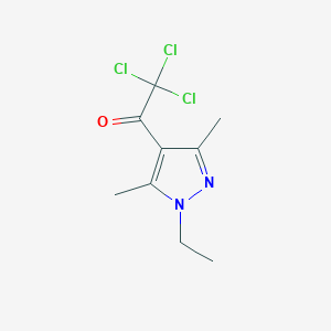 2,2,2-Trichloro-1-(1-ethyl-3,5-dimethylpyrazol-4-yl)ethanone