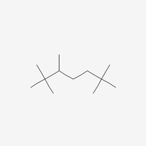 molecular formula C12H26 B14560511 2,2,3,6,6-Pentamethylheptane CAS No. 62198-88-3