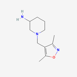 1-[(3,5-Dimethyl-4-isoxazolyl)methyl]-3-piperidinamine