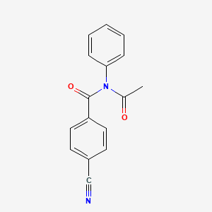 molecular formula C16H12N2O2 B14560552 N-Acetyl-4-cyano-N-phenylbenzamide CAS No. 62163-57-9