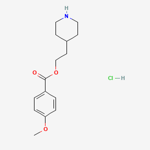 2-(4-Piperidinyl)ethyl 4-methoxybenzoate hydrochloride