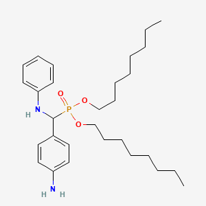 molecular formula C29H47N2O3P B14560565 Dioctyl [(4-aminophenyl)(anilino)methyl]phosphonate CAS No. 61803-17-6