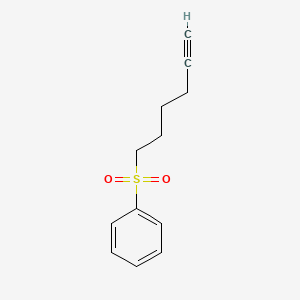 molecular formula C12H14O2S B14560580 (Hex-5-yne-1-sulfonyl)benzene CAS No. 61771-99-1