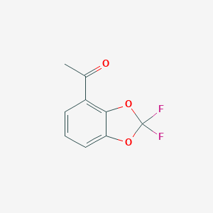 molecular formula C9H6F2O3 B145606 4-Acetyl-2,2-difluoro-1,3-benzodioxole CAS No. 126120-83-0