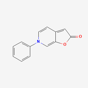 molecular formula C13H9NO2 B14560680 Furo[2,3-c]pyridin-2(6H)-one, 6-phenyl- CAS No. 61803-09-6