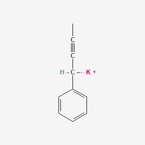 molecular formula C10H9K B14560707 potassium;but-2-ynylbenzene CAS No. 61947-98-6