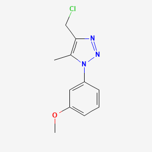 4-(chloromethyl)-1-(3-methoxyphenyl)-5-methyl-1H-1,2,3-triazole
