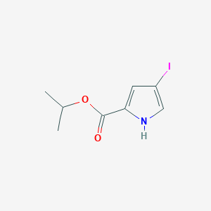 molecular formula C8H10INO2 B1456072 Propan-2-yl 4-iodo-1H-pyrrole-2-carboxylate CAS No. 1296172-31-0