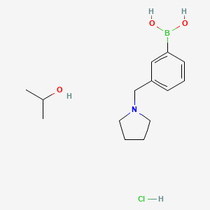 Boronic acid, [3-(1-pyrrolidinylmethyl)phenyl]-, HCl, propan-2-ol