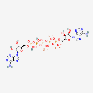 trilithium;[[(2R,3S,4R,5R)-5-(6-aminopurin-9-yl)-3,4-dihydroxyoxolan-2-yl]methoxy-oxidophosphoryl] [[[[(2R,3S,4R,5R)-5-(6-aminopurin-9-yl)-3,4-dihydroxyoxolan-2-yl]methoxy-oxidophosphoryl]oxy-hydroxyphosphoryl]oxy-hydroxyphosphoryl] phosphate